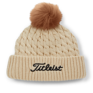 Cable Knit Pom Pom